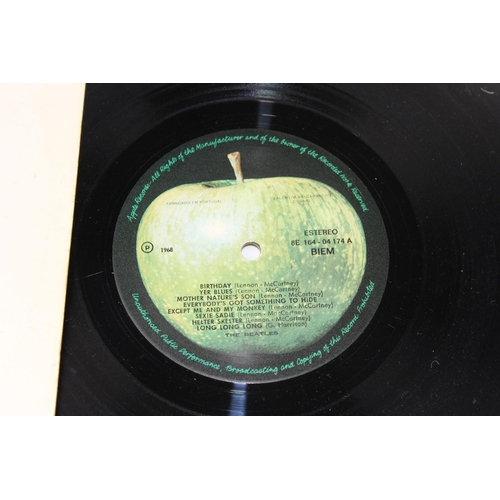 704 - Qty of Beatles records to inc Sgt Pepper, White Album & Abbey Road