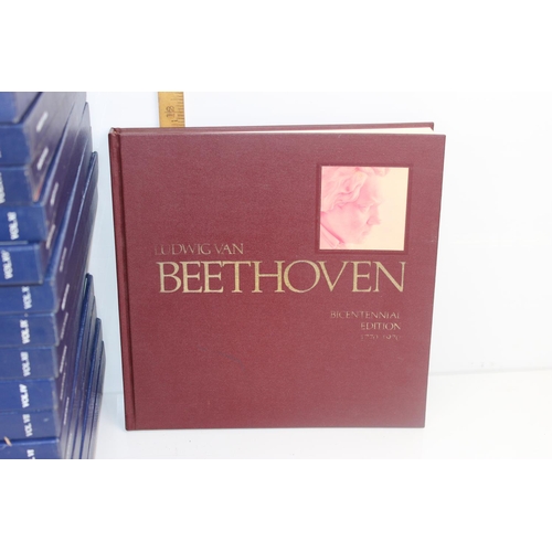 707 - Ludwig Van Beethoven: Bicentennial Edition, 1770-1970 book and 17 boxed record sets