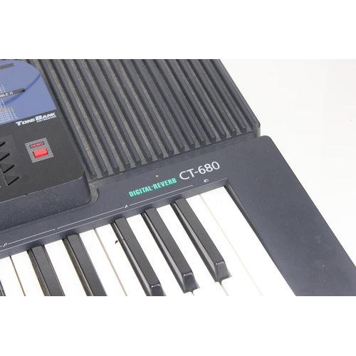 708 - A Casio CT-680 keyboard with various extras