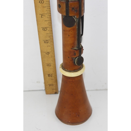 709 - An antique boxwood clarinet - seemingly unmarked