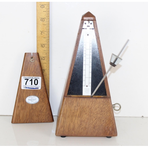 710 - Maelzel Paquet wooden cased metronome