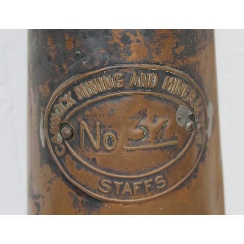 755 - A Cannock Mining & Mineral Company of Staffs miners' lamp