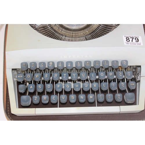 879 - Imperial Typewriter in case