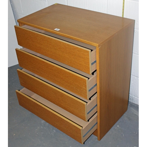 91 - A modern 4 drawer chest of drawers