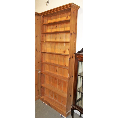 187 - A large pine bookcase