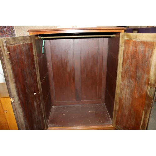 182 - Small antique Mahogany wardrobe or Tall Boy