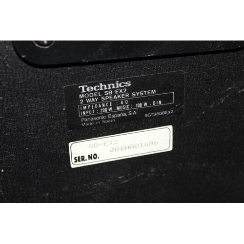 677 - A pair of Technics SB-EX2 speakers