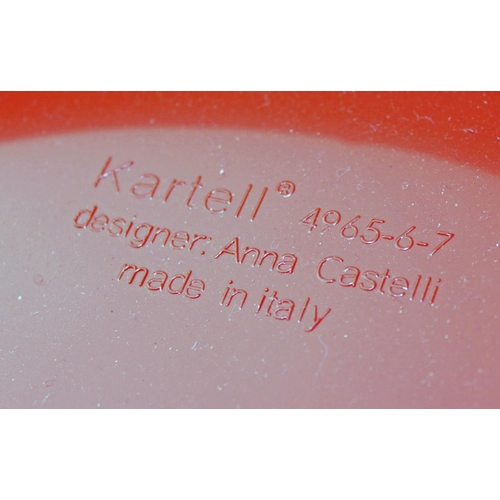 196 - Anna Castelli for Kartell - Componibili Storage Unit in red