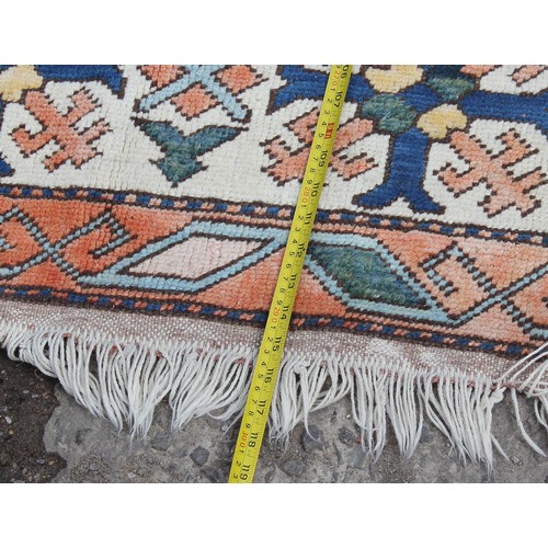 261 - An unusual large and colourful Turkish wool rug - Indigo quality