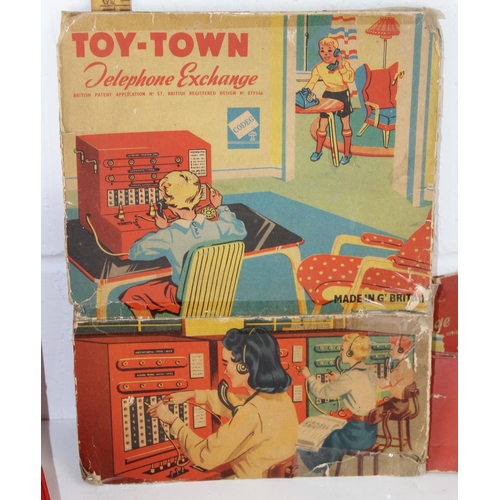 1406 - Vintage Toy Town Telephone Exchange Made By Codeg and some Original Box