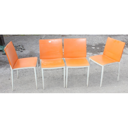 11 - A set of 4 Italian made retro style chairs by Warings Furniture