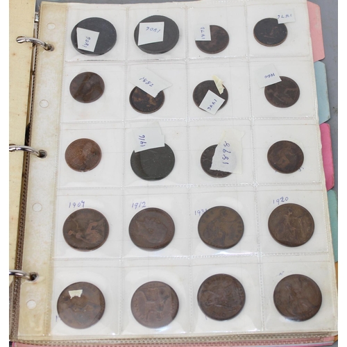 1300 - A folder of assorted coinage, mainly British to inc a qty of silver 3d coins and other silver coins