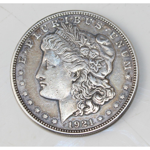 1330 - US .900 Silver Morgan Dollar - 1921 Denver Mint