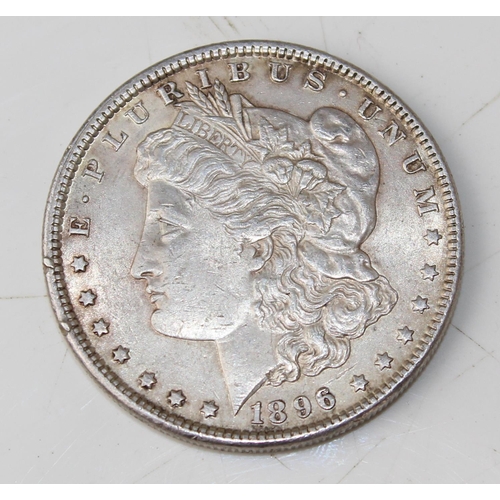 1334 - US .900 Silver Morgan Dollar - 1896 Philadelphia Mint