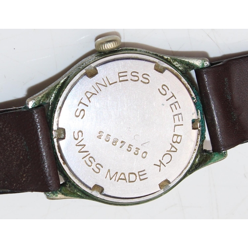 1359 - An early 20th century Moeris steel cased watch - believed to be Military stamped a.t.p