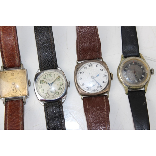 1360 - 5 vintage gents watches to inc Services Aerist