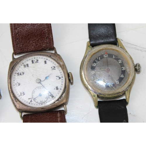 1360 - 5 vintage gents watches to inc Services Aerist