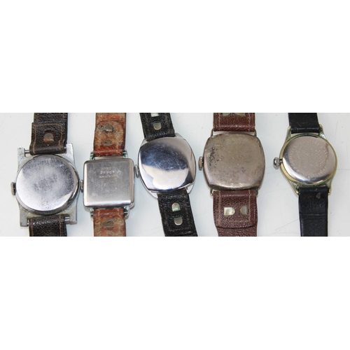 1360 - 5 vintage gents watches to inc Services Aerist