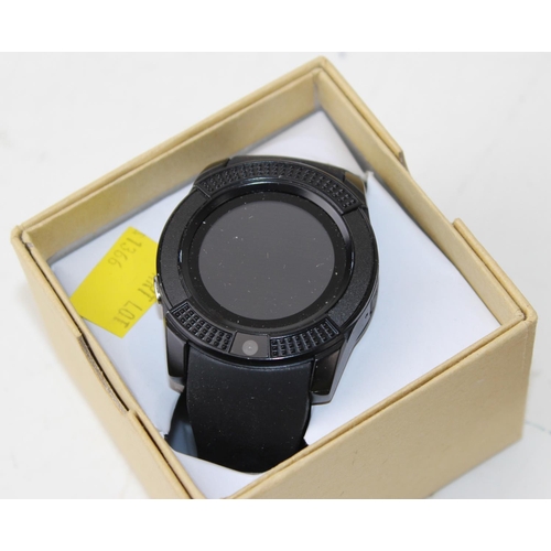 1366 - Boxed smart watch with charging lead and Lenovo Watch 9 smart watch also in box. (2 items)