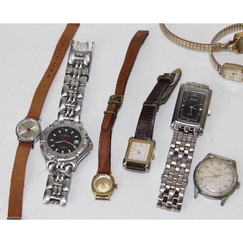 1370 - Qty of assorted vintage and later watches to inc Bucherer and Erlana