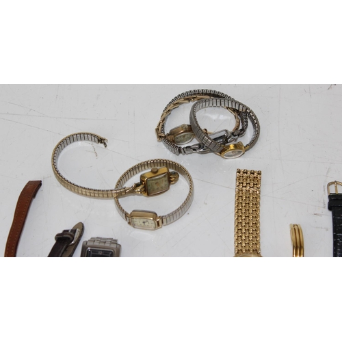 1370 - Qty of assorted vintage and later watches to inc Bucherer and Erlana