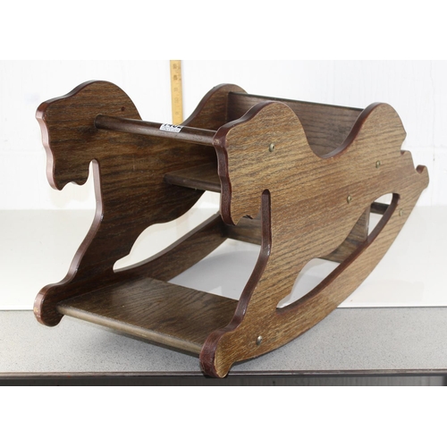 1402 - A wooden rocking horse