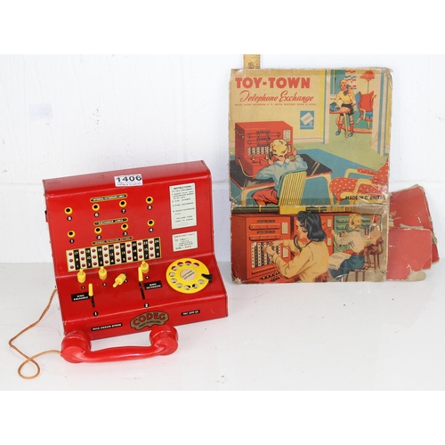 1406 - Vintage Toy Town Telephone Exchange Made By Codeg and some Original Box