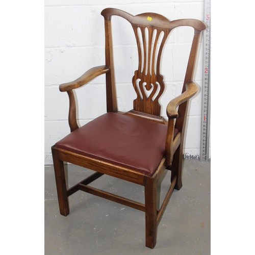 141 - A matched set of 6 Chippendale style dining chairs, 2 dining chairs and 4 carvers - some believed to... 