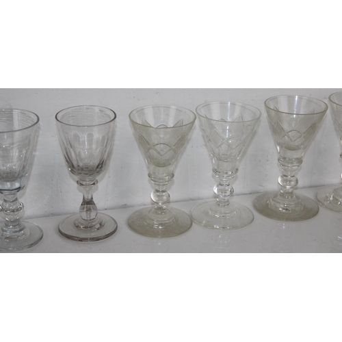 1604 - A qty of Victorian and later drinking glasses etc