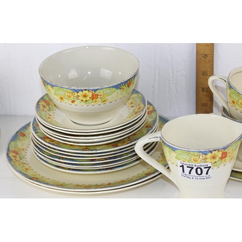 1707 - An Art Deco period part tea-set by Empire