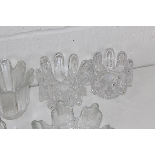 1801 - Qty of retro glassware to inc a set of 10 Dartington Daisy bowls