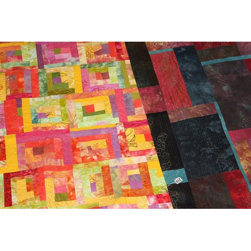 210 - 4 patchwork quilts/ wall hangings by Janet Atherton