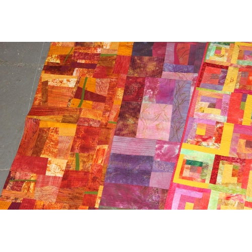 210 - 4 patchwork quilts/ wall hangings by Janet Atherton