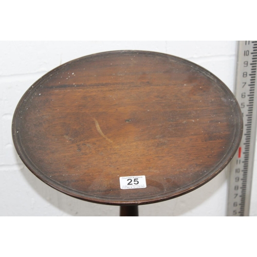 25 - Antique Mahogany wine table