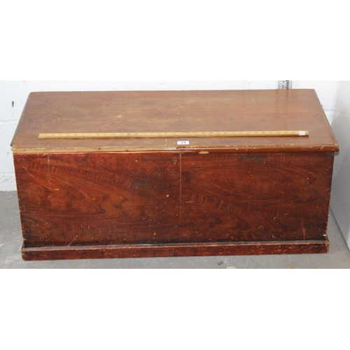 34 - Antique Scumble pine box or chest