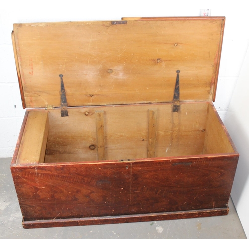 34 - Antique Scumble pine box or chest