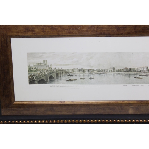 347 - 2 extremely large prints of London & Thames scenes - one after Ackerman