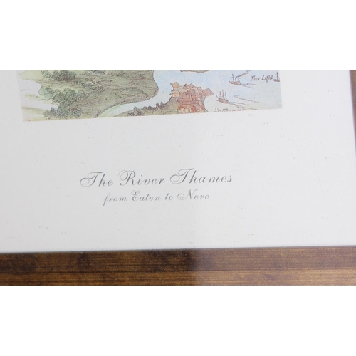 347 - 2 extremely large prints of London & Thames scenes - one after Ackerman