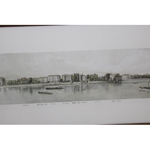 347 - 2 extremely large prints of London & Thames scenes - one after Ackerman