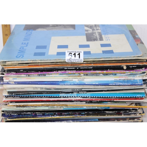 611 - Qty of LP and Vinyl Records