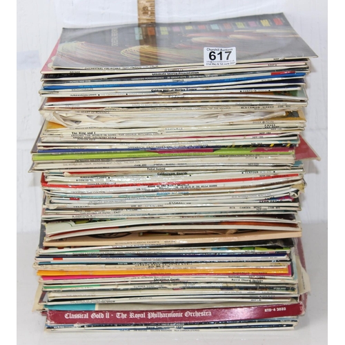 617 - Large qty of assorted LP vinyl records etc