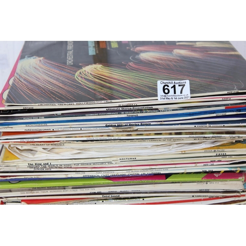 617 - Large qty of assorted LP vinyl records etc