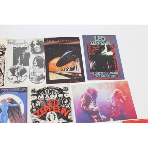 626 - Qty of vintage postcards - mostly Led Zeppelin related, also Doors & Iron Maiden