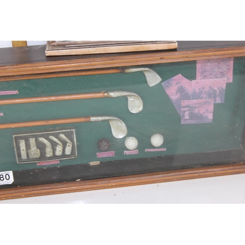 680 - 2 20th century antique style golf displays