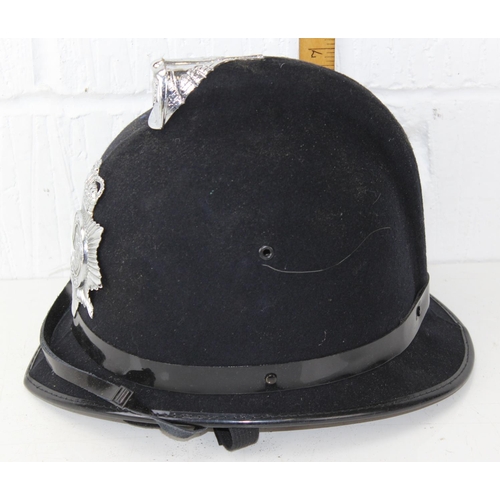 1053 - Obsolete Thames Valley police helmet with plain badge