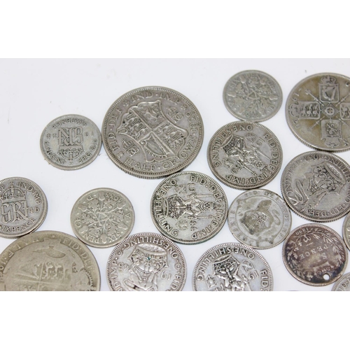 1349a - Qty of assorted pre 1946 coins, Half-Crowns, Shillings and 6d, some pre 1920 - approx 223g gross