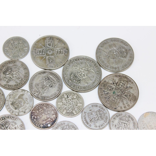 1349a - Qty of assorted pre 1946 coins, Half-Crowns, Shillings and 6d, some pre 1920 - approx 223g gross