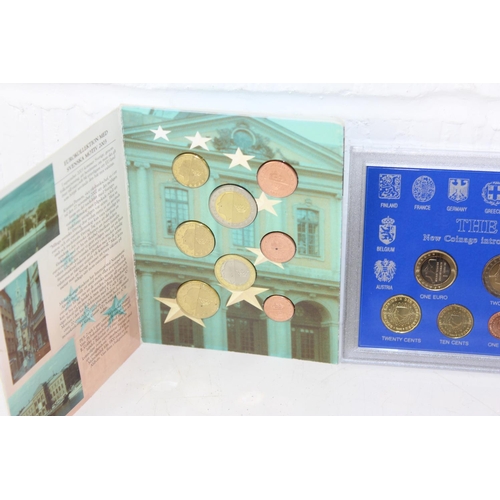 1349p - 4 boxed Euro coin sets - Sweden, Greece, Netherlands & Ireland