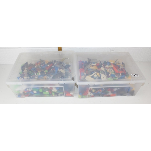 1416 - 2 boxes of Lego etc