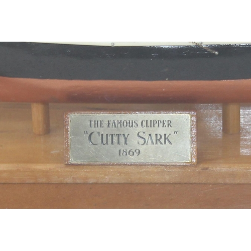 1422 - Wooden cased model of Cutty Sark